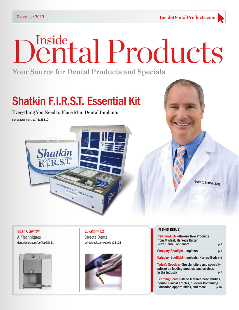 Inside Dental Products December 2013 Cover